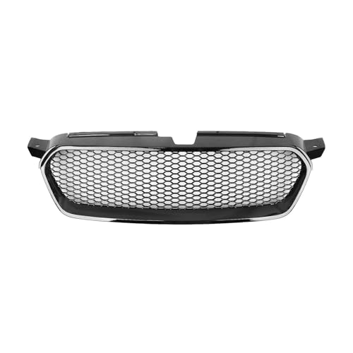 MRNQCB Für Subaru Für Legacy 2008–2009 Frontgrill Racing-Grill Carbonfaser-Optik/Glanz/Mattschwarz Oberes Stoßfänger-/Motorhaubengitter 91121AG20A Autofront- und Kühlergrills(Glossy Black) von MRNQCB