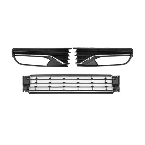 MRNQCB Nebelscheinwerfer-Abdeckung Für Die Frontstoßstange + Mittelgitter-Set Für VW Für Polo 6R 2014–2017 6R0853677A9B9 Autofront- und Kühlergrills von MRNQCB