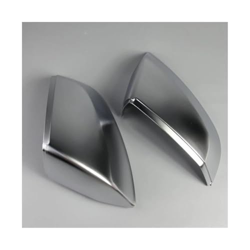 MRNQCB Rückspiegelgehäuse Rückspiegelabdeckungen Chrom Matt Kappe Zubehör Styling Für A-UDI Q7 2016 2017 2018-2021 Für A-UDI Q5 2019 2020 2021 Rückspiegelkappe(Without Hole) von MRNQCB