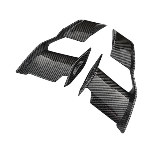 MRNQCB Motorrad Spoiler Flügel Für B&MW S1000R M1000R S1000 R M1000 R 2021-2024, Carbonoptik/Schwarz, ABS, Festflügel, Windschutzscheibe, Flügel Front, Aerodynamischer Spoiler, Winglet von MRNQCB