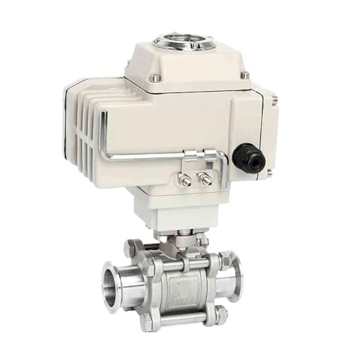 1,2-Zoll-Zweiwege-Hochplattform-Kugelhahn Φ38 Edelstahl-Hülsentyp elektrischer Kugelhahn 220 V 24 V(12VDC) von MRNUPLUM