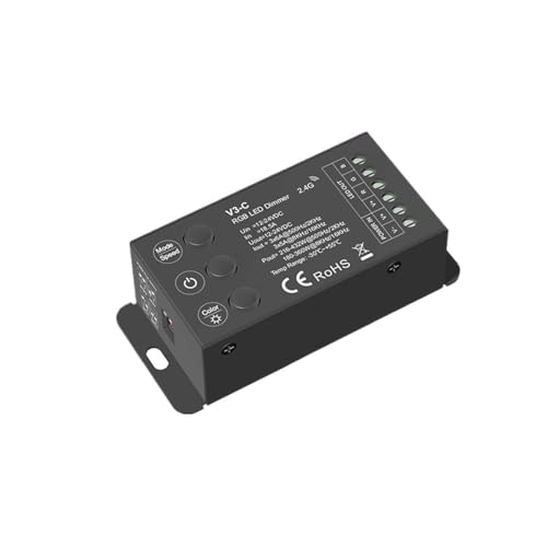 3CH*6A 18,5A 12V-24VDC CV RGB Controller V3-C 2,4G PWM Mehrfachschutz geeignet for 3CH 5050 2835 3528 5630 LED-Streifenlichter von MRNUPLUM