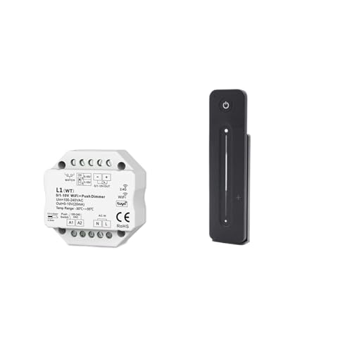 AC100-240V 1CH 0/1-10V und Push Dimmer 2,4G R11 Touch Dimmen Fernbedienung Anwendung(L1(WT) - R11) von MRNUPLUM