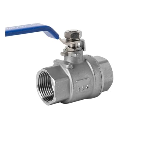 Kugelhahn aus Edelstahl 304, mittelgroßer, verdickter Innengewinde-Ventilschalter, 4 in 6 in 1 Zoll 15(1.2 inch) von MRNUPLUM