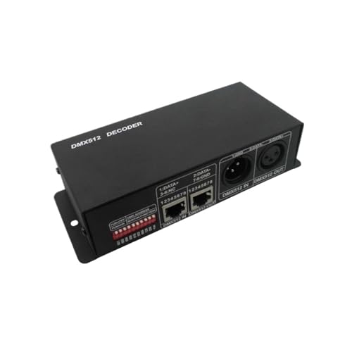 LED-RGBW-DMX512-Decoder, RGBW-Steuerungsdekodierung, 4-Kanal-Decoder, geeignet for LED-RGBW-Streifenlichter(RGB 3CHx4A) von MRNUPLUM