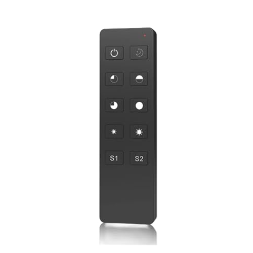 MRNUPLUM 2,4 G kabelloser LED-Lichtleisten-Controller, 0–10 V, PWM-LED-Dimmer for einfarbige/farbige LED-Lichtleisten oder Module RT1+V1, 4 Szenenspeicher(R1) von MRNUPLUM