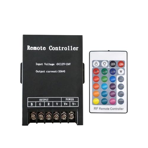 MRNUPLUM DC12–24 V, 24 Tasten, 10 A x 3-Kanal-Funk-Eisengehäuse, RF-Fernbedienung, Licht mit Farbtasten, leistungsstarker 30 A-LED-Dimmer MRNUPLUM DC12–24 V, 24 Tasten, 10 A x 3-Kanal-Funk-Eisengehäuse, RF-Fernbedienung, Licht mit Farbtasten, leistungsstarker 30 A-LED-Dimmer von MRNUPLUM