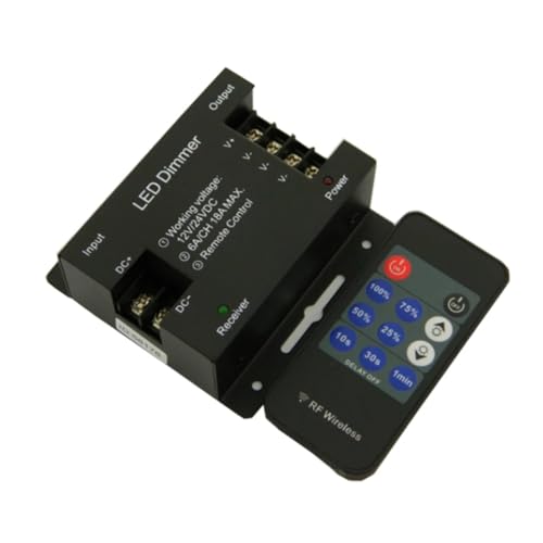 MRNUPLUM DC12-24V PWM-Signal, stufenloses Dimmen, kabellose Fernbedienung, 11-Tasten-Stahldimmer, leistungsstarker Monochrom-Dimmer MRNUPLUM DC12-24V PWM-Signal, stufenloses Dimmen, kabellose Fernbedienung, 11-Tasten-Stahldimmer, leistungsstarker Monochrom-Dimmer von MRNUPLUM