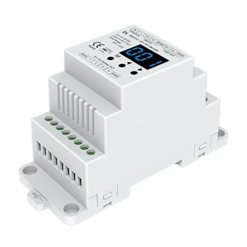 MRNUPLUM DMX-Adresscontroller 0/1-10V-Signalkonverter 0/1-10V-Dimmer und DMX 0/1-10V-Decoder, Ausgang 1 oder 4 Kanäle 0/1-10V-Signal(DL) von MRNUPLUM