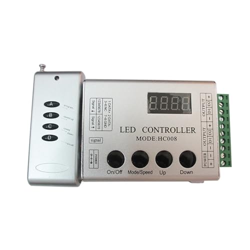 MRNUPLUM HC008 4 Tasten DC 5 V 12 V 24 V Programmierbarer RGB-LED-Pixel-Controller 133 Effektmodus-Dimmer for WS2812 WS2811 2801 LED-Lichtleiste MRNUPLUM HC008 4 Tasten DC 5 V 12 V 24 V Programmierbarer RGB-LED-Pixel-Controller 133 Effektmodus-Dimmer for WS2812 WS2811 2801 LED-Lichtleiste von MRNUPLUM