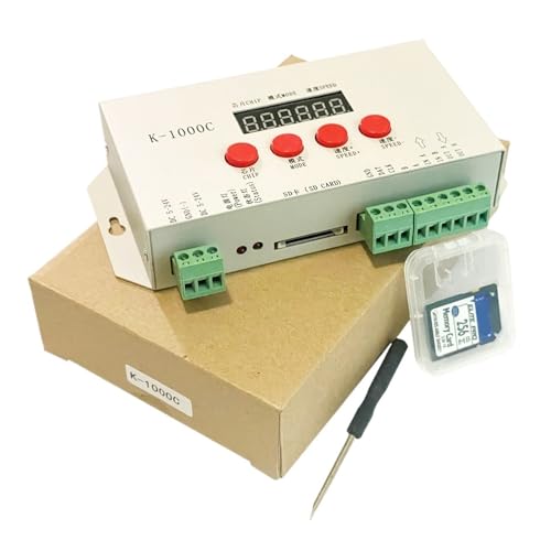 MRNUPLUM K-1000C (T-1000S aktualisiert) Controller K1000C WS2812B, WS2811, APA102, T1000S WS2813 LED 2048 Pixel Programmcontroller DC5-24V(K-1000C) von MRNUPLUM