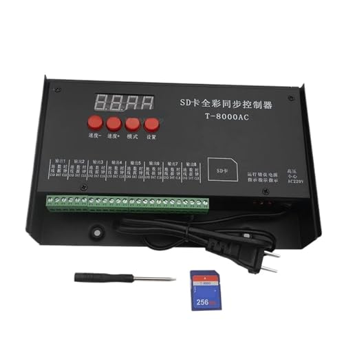 MRNUPLUM LED-Controller T-8000AC SD-Karten-Controller ist geeignet for WS2801 WS2811 LPD8806 8192 Pixel DC5V wasserdichter und regensicherer Controller AC110-240V MRNUPLUM LED-Controller T-8000AC SD-Karten-Controller ist geeignet for WS2801 WS2811 LPD8806 8192 Pixel DC5V wasserdichter und regensicherer Controller AC110-240V von MRNUPLUM