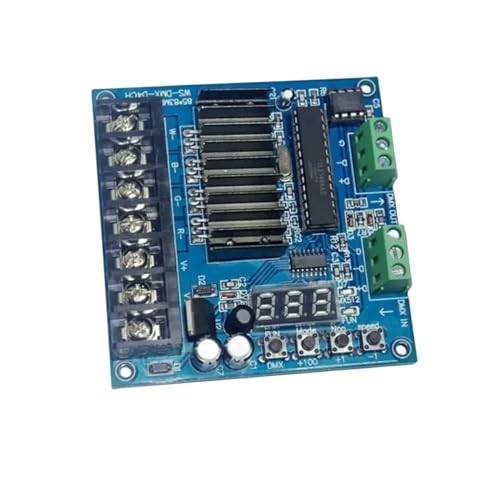MRNUPLUM WS-DMX-D4CH DMX512-Decoder RGBW-LED-Controller-Dimmer Konstantspannung gemeinsame Anode DC5V-24V 24A for LED-Lichtleisten/Lampen von MRNUPLUM