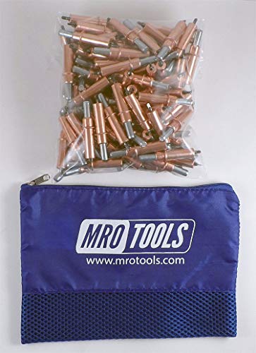 Cleco K2S50-1/8 Blechverschlüsse, mit Netz-Tragetasche, 50 Stück von MRO Tools Cleco Fasteners