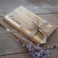 Personalisiertes Frühstücksbrettchen Mit Wunschtext/Wunschnamen, Frühstücksbrett, Vesperbrett Geschenk von MRSDECODE