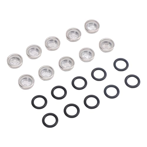 MRSTORY 10 Stück Haupt Brems Zylinder Ansicht Linse mit O-Ring-Gelenk-Brems Tank für Motorrad-ATV Transparent Langlebig Langlebig (12 mm) von MRSTORY