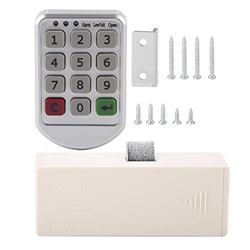 MRSTORY ABS -Kunststoff -Panel Digital Electronic Intelligent Kennwort Tastatur Number Kabinett Tür Code Schloss Hochsicheres Zinklegungsmaterial für Büroschränke Schließfächer von MRSTORY