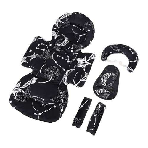MRSTORY Baby Kinderwagen Kühlkissen Weich Atmungsaktive Multifunktionale Abnehmbare Kleinkind -Kinderwagen -Kühlmatten -Matten -Liner für Baby Kinderwagen Krippe oder Wickeltisch (Schwarz) von MRSTORY