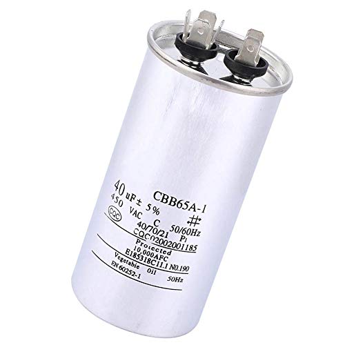 MRSTORY CBB65 -Kondensator 40UF 450 V Aluminiumfolie Luftstartkondensator Kompakte Konstruktion für Klimaanlage und Waschmaschinenmotorantrieb von MRSTORY