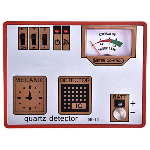 MRSTORY Professionelle Uhren -DeMagnetizer -Zeitgraphen -Quarz -Tester Batteriepuls -Testermaschine für Uhrmacher Reparaturen Plastik Black 11x3cm von MRSTORY