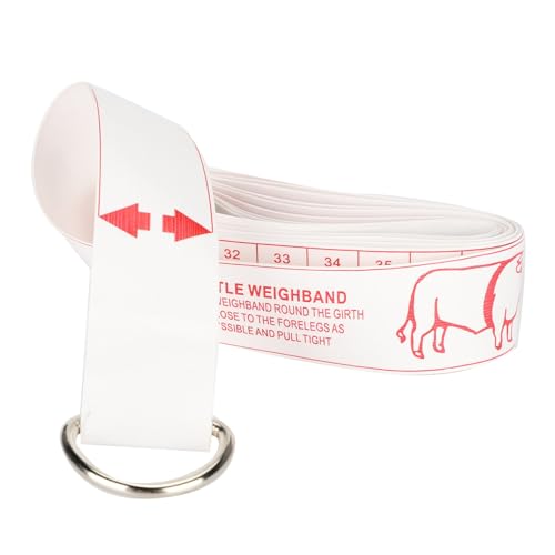 MRSTORY Rinderbandmessung Körpermessung Lineal Genauer Gewichtsschätzungsinstrument für Landwirte Umweltfreundlich PVC -Material 250 cm Länge von MRSTORY