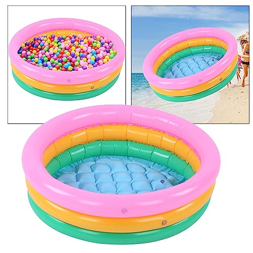 MRSTORY Weiche Aufblasbare Pool Runde Helle Farbe Baby Becken Pool für Säuglingsjungen Jungen (L) von MRSTORY