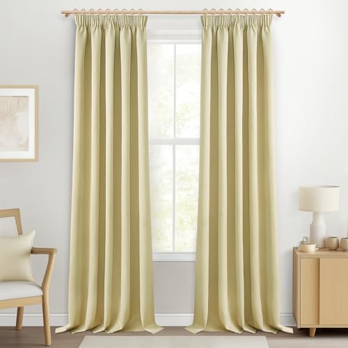 MRTREES Gardine Biscotti Beige Vorhänge mit Kräuselband Gardinen Wohnzimmer Kräuselband 260cm lang Gardinen Blickdichte 140cm breit Vorhänge 2er Set Kinderzimmer Vorhang für Schlafzimmer Küchen MRTREES Gardine Biscotti Beige Vorhänge mit Kräuselband Gardinen Wohnzimmer Kräuselband 260cm lang Gardinen Blickdichte 140cm breit Vorhänge 2er Set Kinderzimmer Vorhang für Schlafzimmer Küchen von MRTREES