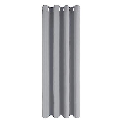 MRTREES Türvorhang Blickdicht Hellgrau Verdunkelungsvorhang Thermovorhang Kälteschutz 210 cm Lang 140 cm Breit, 1 Stück, Gardinen Verdunkelnd für Wohnzimmer Fenster Schlafzimmer von MRTREES
