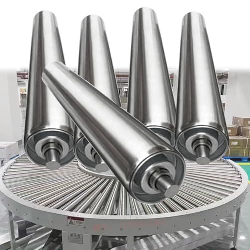 Edelstahl-Förderrolle, Edelstahl-Förderrollen, Ersatzteilpackung mit 5 Stück, Durchmesser 25–60 mm, Länge 200–1000 mm(Dia 50MM/2 Inch,L 1000MM(39.4in)) von MRVAKDYDI