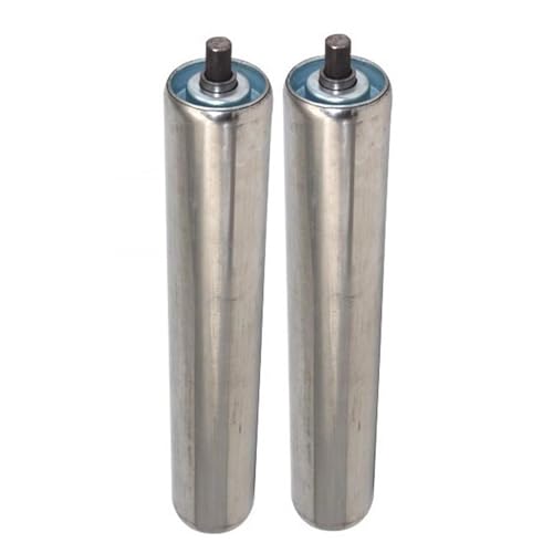 Edelstahl-Förderrolle, Förderrolle aus Edelstahl, 2 Zoll Durchmesser, mehrere Größen, 2er-Pack, 3er-Pack, 5er-Pack(2 Pack,L 20in/508mm) von MRVAKDYDI