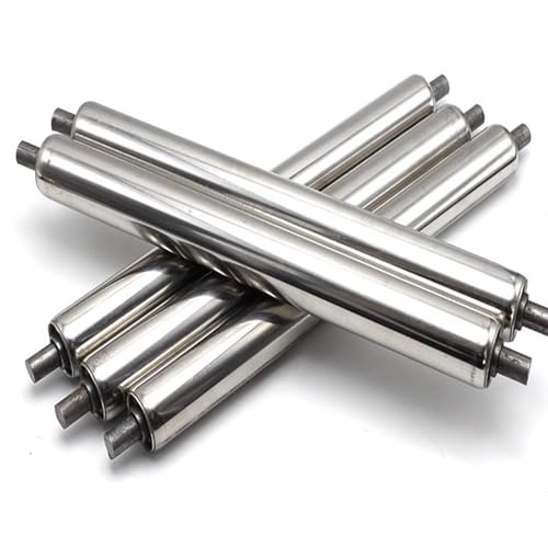 Edelstahl-Förderrolle, Förderrolle aus Edelstahl, 2 Zoll Durchmesser, mehrere Größen, 2er-Pack, 3er-Pack, 5er-Pack(5 Pack,L 20in/508mm) von MRVAKDYDI