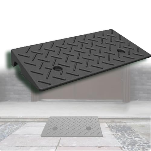 MRVAKDYDI Die klappbare Rollstuhlrampe Bordsteinrampe aus Gummi, schwarz, mehrere Größen(50x25x4 cm) von MRVAKDYDI