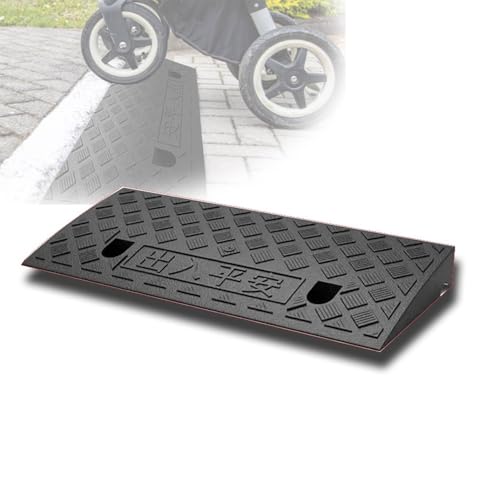 MRVAKDYDI Die klappbare Rollstuhlrampe Rollstuhl-Bordsteinrampe, Mehrfarbig, mehrere Größen(Black,50x22x5 cm) von MRVAKDYDI