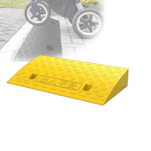 MRVAKDYDI Die klappbare Rollstuhlrampe Rollstuhl-Bordsteinrampe, Mehrfarbig, mehrere Größen(Yellow,50x27x10cm) von MRVAKDYDI