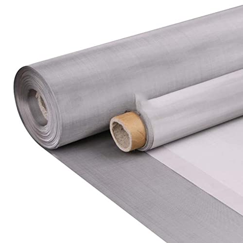 MRVAKDYDI Edelstahl Mesh Roll,Abdeckung Drahtgeflecht Rolle, 1M x 50M 304 Edelstahl Mesh Netting Filter Bildschirm Filternetz Siebdruck Bildschirm Mesh Hardware Tuch Filter Bildschirm Gitter(30 Mesh) von MRVAKDYDI