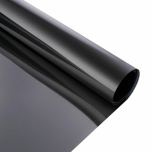 MRVAKDYDI Fensterfolie Sichtschutzfolie, Privatsphäre Einweg-Fensterfolie Wärmedämmung UV-Block Mehrfarbig Mehrere Größen for Zuhause(Black,40x200 cm) von MRVAKDYDI