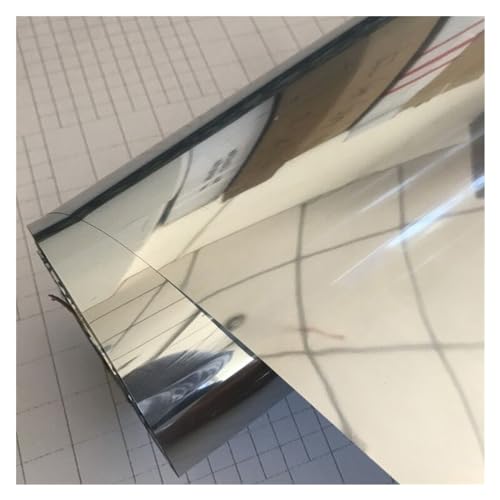MRVAKDYDI Fensterfolie Sichtschutzfolie, Silberner Einwegspiegel-Dämmfolien-Fensterschutz, mehrere Größen(50cm x 300cm) von MRVAKDYDI