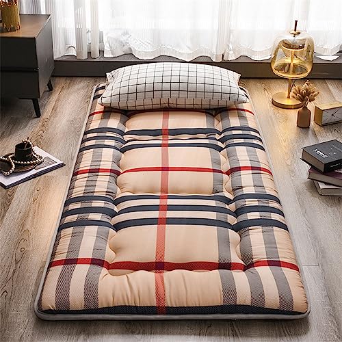 MRVAKDYDI Matratze Japanische Bodenmatratze, Japanische Futon Roll Up Klappbett Matratze Doppelte Größe Königin Multicolor Mehrere Größen(E,90 * 200CM) von MRVAKDYDI