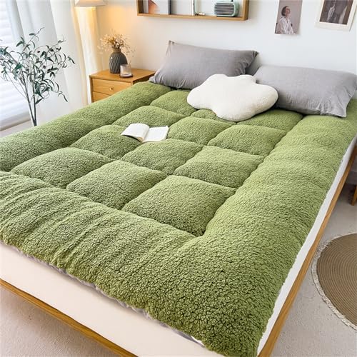 MRVAKDYDI Matratze Japanische Bodenmatratze, Roll Up Boden Matratze Tatami Matte Isomatte for Camping Multicolor Mehrere Größen(Green,X-Long Twin(90x200cm)) von MRVAKDYDI