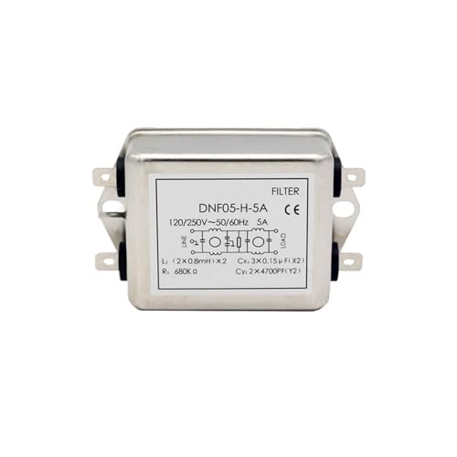 MRVAKDYDI Power Filter, DNF05 DNF055 Leistungsfilter Elektromagnetische Störungen Mehrere Größen(DNF05-H-5A) von MRVAKDYDI