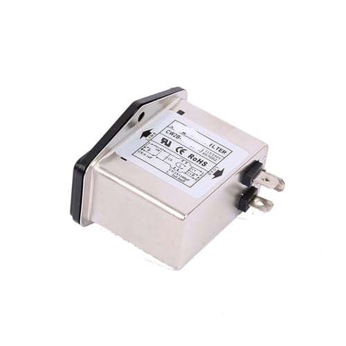 MRVAKDYDI Power Filter, Elektromagnetische Interferenzen Netzfilter 220 V Schaltsteckdose Mehrere Stromstärken Einzel- oder Doppelversicherung Packung mit 1(CW2B -6A -T 004 Double Insurance) von MRVAKDYDI
