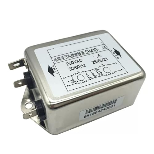 MRVAKDYDI Power Filter, SH410 Einphasiger zweistufiger elektromagnetischer Interferenzfilter 1A-100A(SH410-20) von MRVAKDYDI