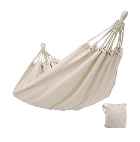 MRVAKDYDI Ratschengurte, Canvas Hängematte Beige Weiß 200x80cm oder 200x150cm von MRVAKDYDI