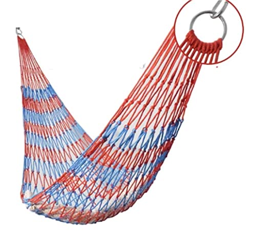 MRVAKDYDI Ratschengurte, Tragbare Hängematte, Mehrfarbig, for drinnen und draußen(Red Blue) von MRVAKDYDI
