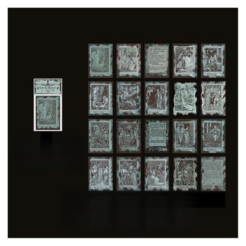 MRVAKDYDI Vintage-Ästhetik-Scrapbook-Set, Scrapbook-Set mit 40 Blatt Papier und Aufklebern(E) von MRVAKDYDI