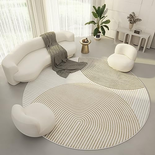 MRVAKDYDI Weiche Heimtextilien Teppiche Wohnzimmer, Deco Carpets rutschfeste, fusselfreie Matten, waschbare Teppiche for Wohnzimmer, Schlafzimmer, Esszimmer(D,120cm) von MRVAKDYDI