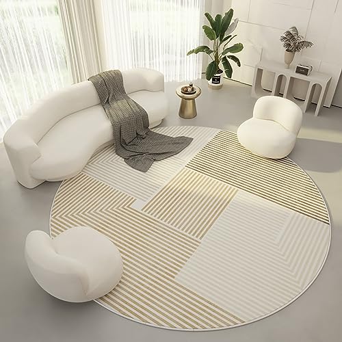 MRVAKDYDI Weiche Heimtextilien Teppiche Wohnzimmer, Deco Carpets rutschfeste, fusselfreie Matten, waschbare Teppiche for Wohnzimmer, Schlafzimmer, Esszimmer(F,140cm) von MRVAKDYDI