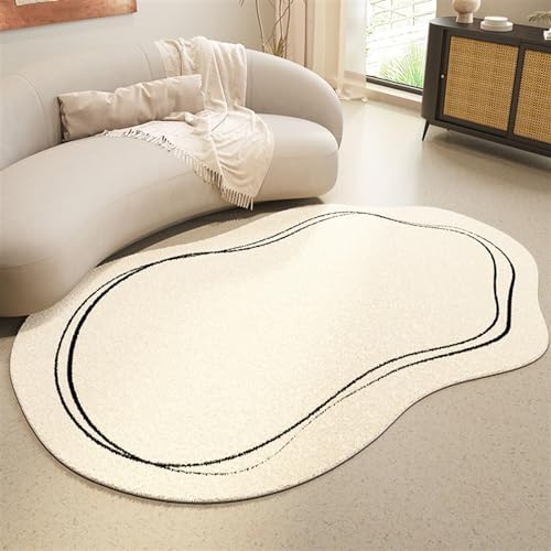 MRVAKDYDI Weiche Heimtextilien Teppiche Wohnzimmer, Flächenteppich, unregelmäßig geformt, waschbarer Teppich – stilvolles und vielseitiges geometrisches Design(B,100 * 200cm) von MRVAKDYDI