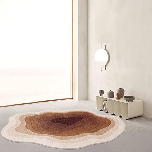 MRVAKDYDI Weiche Heimtextilien Teppiche Wohnzimmer, Moderner Teppich Unregelmäßige Form Wohnkultur Bereich Teppich Wohnzimmer Teppich for Schlafzimmer Esszimmer(B,120x160cm) von MRVAKDYDI