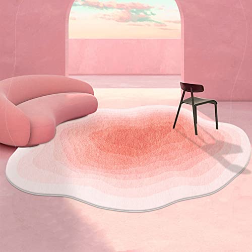 MRVAKDYDI Weiche Heimtextilien Teppiche Wohnzimmer, Moderner Teppich Unregelmäßige Form Wohnkultur Bereich Teppich Wohnzimmer Teppich for Schlafzimmer Esszimmer(D,55 x 79 cm) von MRVAKDYDI